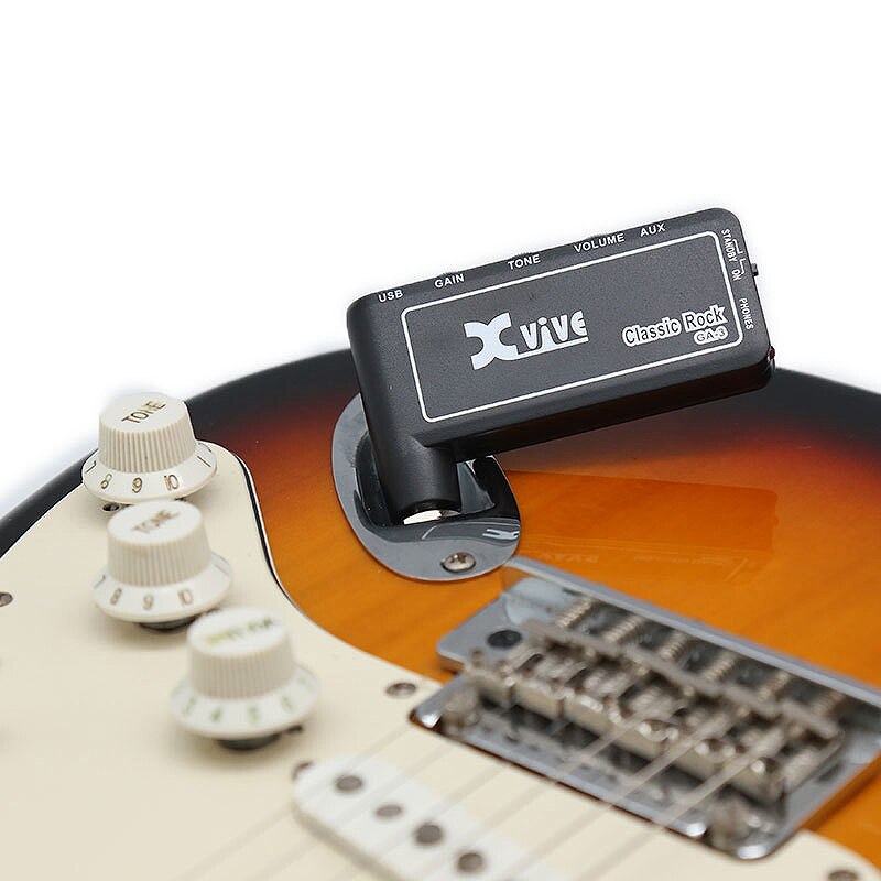 Xvive  ga3 klassiske rock mini bærbare genopladelige elektriske guitar stik hovedtelefon forstærker forstærker