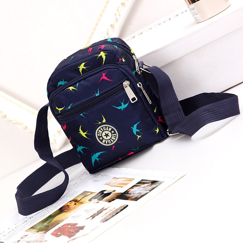 Women's Canvas Single Shoulder Bag Women's Bag Nylon Leisure Cross Small Bag Manufacturer Korean Multi-layer: COLOR3