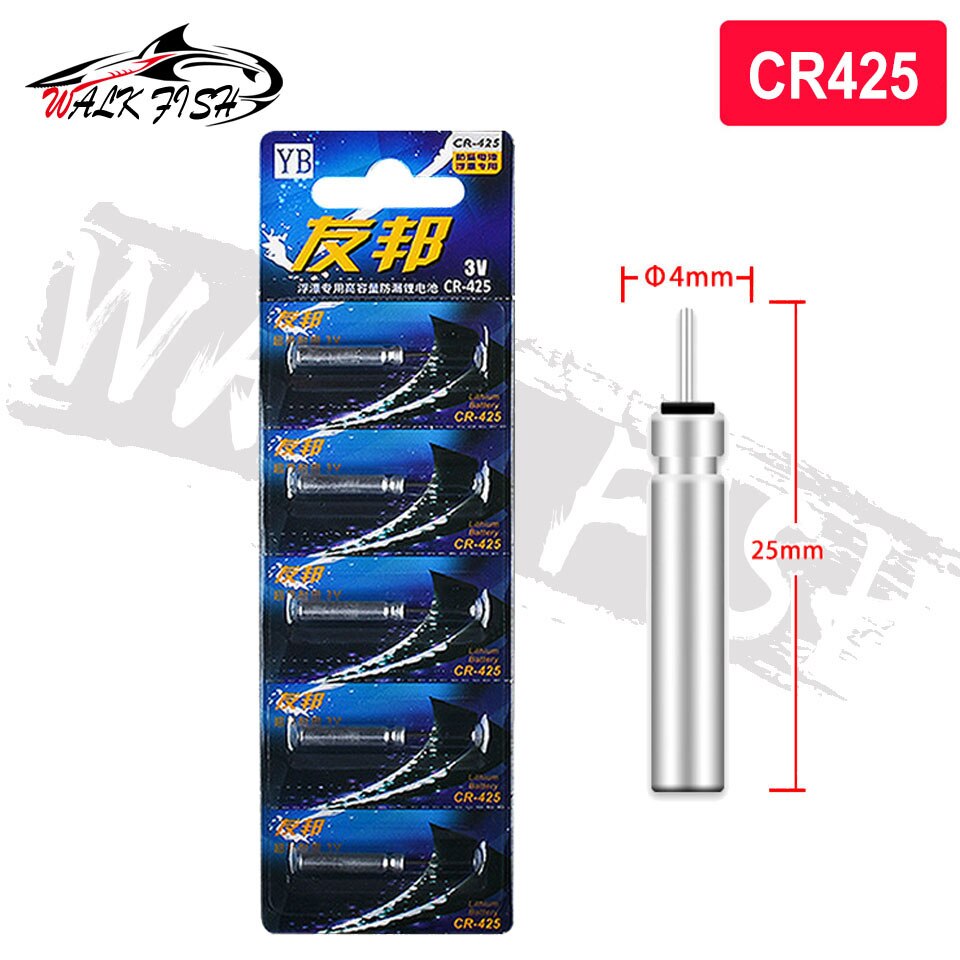 WALK FISH Luminous Electric Fishing Floats For LED Fishing Buoy Accessory Suit for Charger Devices Tools Tackle Accessories: CR425 YB 5PCS hook