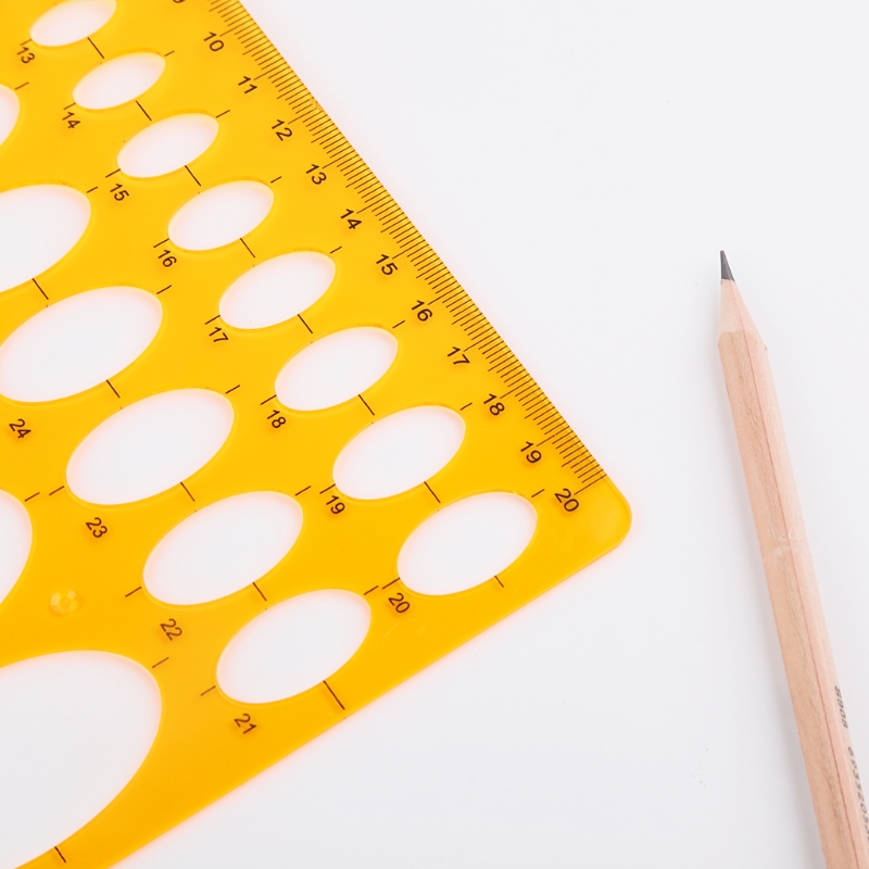 Ellipse Oval Vorlage Geometrie Hochschule Mathematik Messung Werkzeug Schablone Lineal Schüler