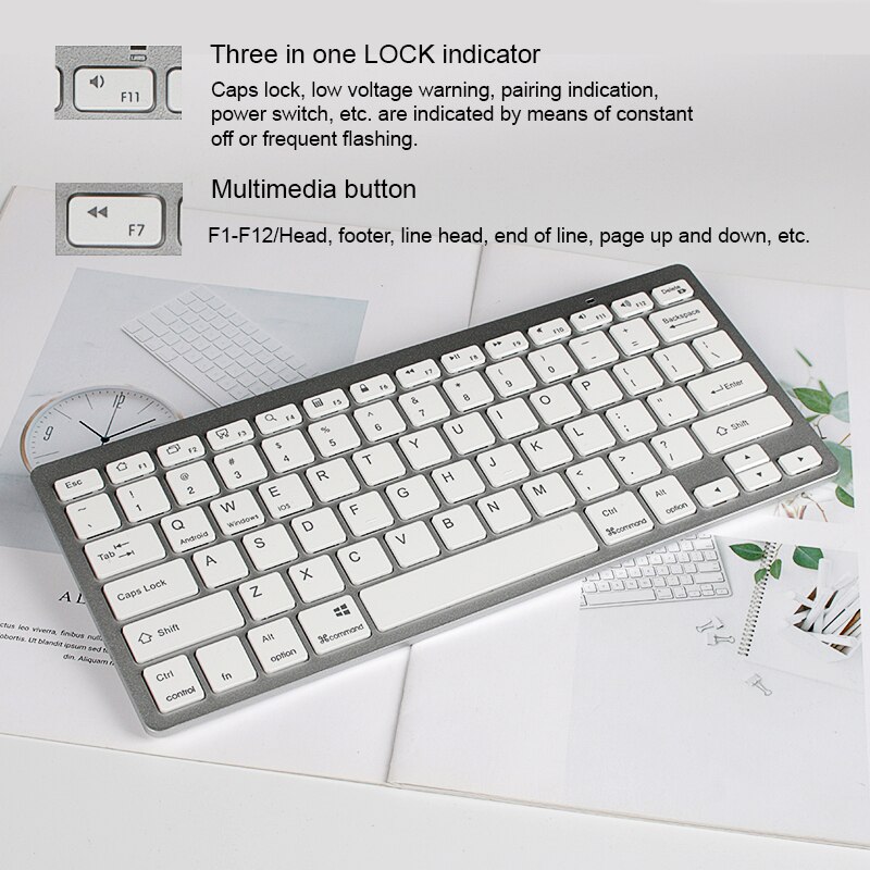 Bluetooth Wireless Keyboard And Mouse Set Mini Bluetooth Mouse Wireless Thin Keyboard Wireless Bluetooth for Windows Android Mac