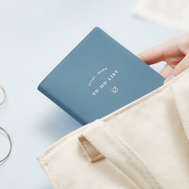 PU Leather to Do List Notebook Schedule Book Diary Weekly Planner Notepad School Office Supplies Kawaii Stationery