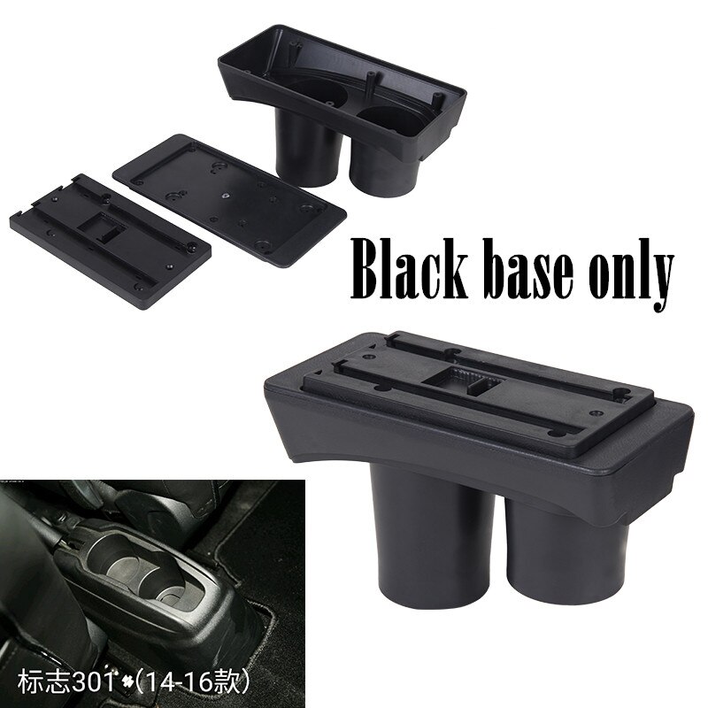 Armsteun SliderS zwart leder rood Peugeot 206-206CC 1998-2008 Armsteun SliderS zwart leder rood Peugeot 206-206CC 1998-2008