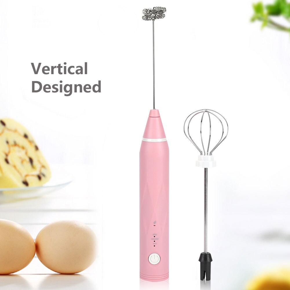 Minibatidor eléctrico de Leche para huevos, crema de Leche recargable vía USB, accesorio de cocina