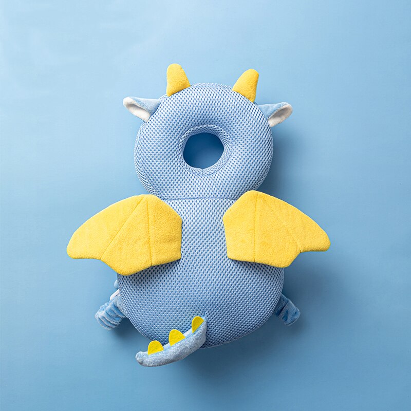 Nyfött barn baby huvudskydd pad kudde nackstöd tecknad mjuk säkerhet kuddar ängel fjäril ryggsäck fall skydd: B