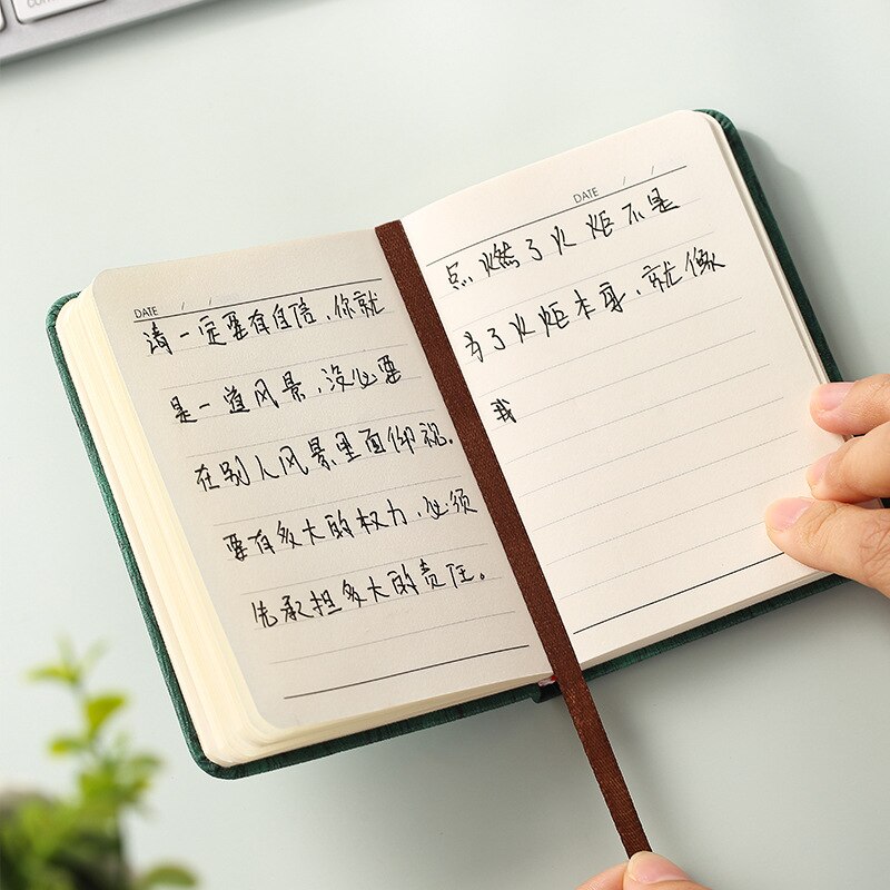 Kawaii 100 Sheets Portable Notebook A6 A7 Bullet Journal Notebook Foreign Languages Word Book Vocabulary Memory Study Stationery