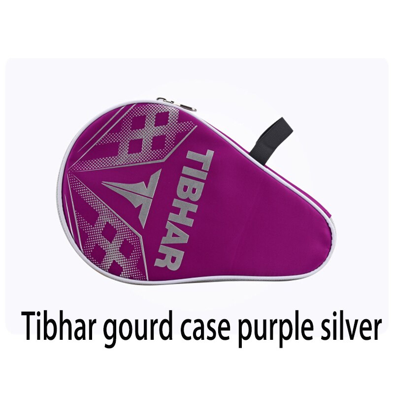 Tibhar – sac de raquettes de Tennis de Table, nouvelle protection carrée pour l'entraînement , ensemble de battes de ping-pong: purple silver