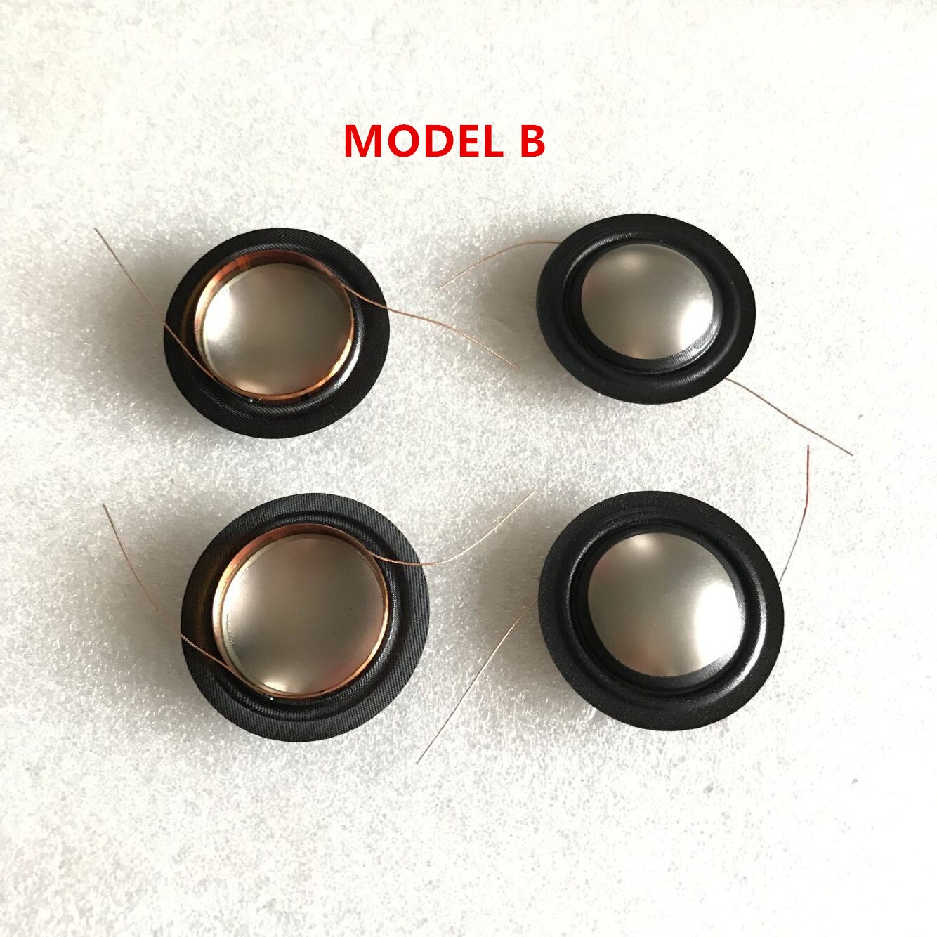 4 Stuks 25.4Mm 25.5Mm (1 ") zijde + Titanium Membraan Dome Tweeters Spreekspoel Menbrance 8ohm Binnen En Buiten Dubbele Lijn: 8ohm / MODEL B