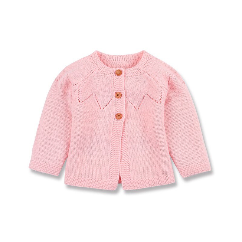 0-24M freundlicher freundlicher zur Seite fahren Herbst Baby Mädchen Jungen Strickjacke Hohl lässig Oberbekleidung Mantel Kleidung: D / 6m