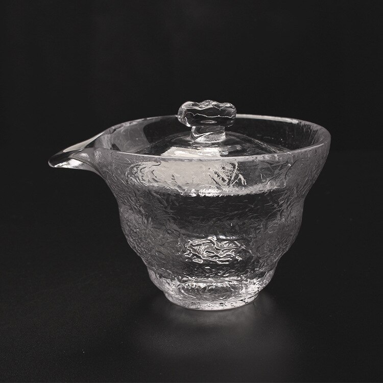 Japanese Glass Fair Mug Early Snow Tureen Fair Mug Complete Set of Tea Set Drawing Gold Hammer Eye Pattern Gaiwan Teacup: gaiwanA