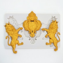 Nuovo stampo in silicone Leone per decorazione di torte in rilievo strumenti per decorare torte fondente in resina stampi per cioccolato accessori da cucina