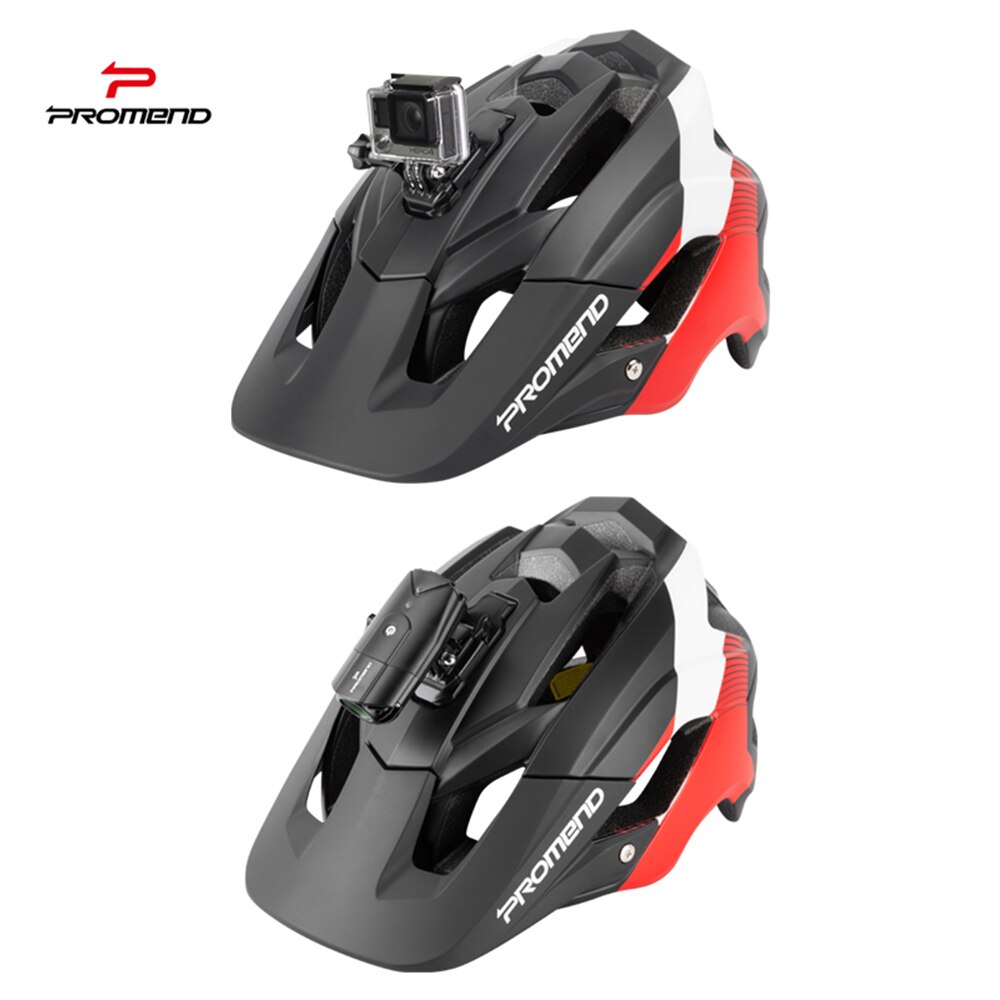 PROMEND – casque de vélo de descente, lumières LED, gopro, support de caméra, pour cyclisme sur route, Sport de plein air, équitation, pour hommes