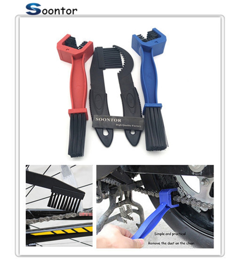 Motorcycle bike Chain Gear Scrubber Cleaner Brush Tools For Ducati Monster M900 900 S Dark Metallic 750 750 Dark 1000