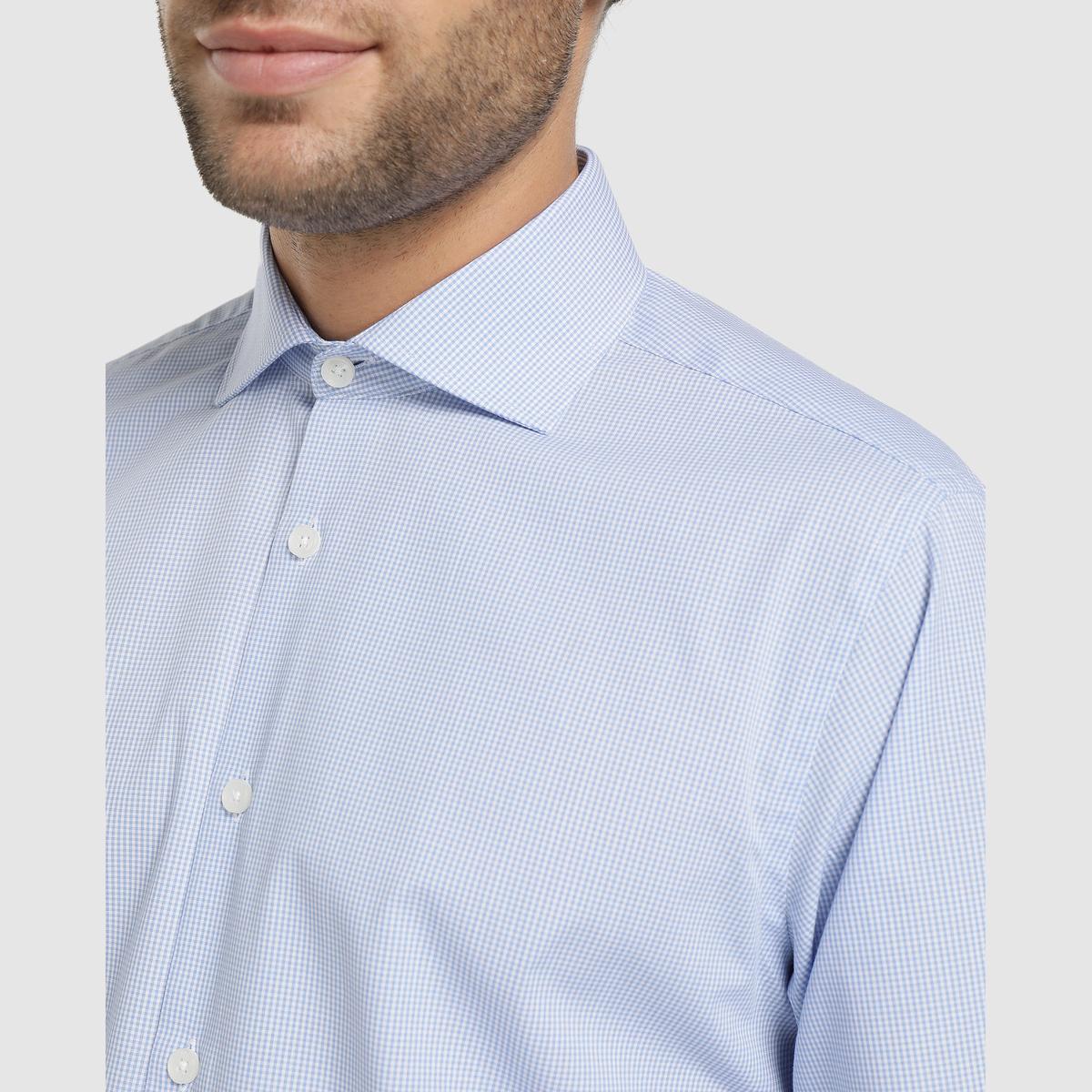 Unit - Camisa de algodón para hombre regular fit. Ropa de vestir para caballero de