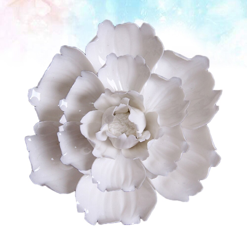 Ceramic Art Flower Wall Hanging Wall-mounted Decor Craft Artificial Stereoscopic Luoyang Peony Hanging Decor for Living Room Hom