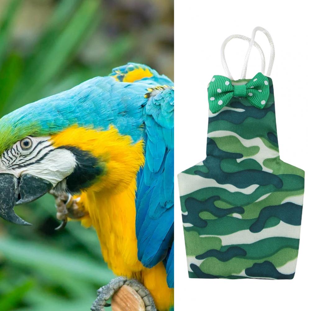 Cute Parrot Diaper Pet Supplies Bird Diaper with Fastener Tape Skin-friendly Pet Bird Casual Diaper
