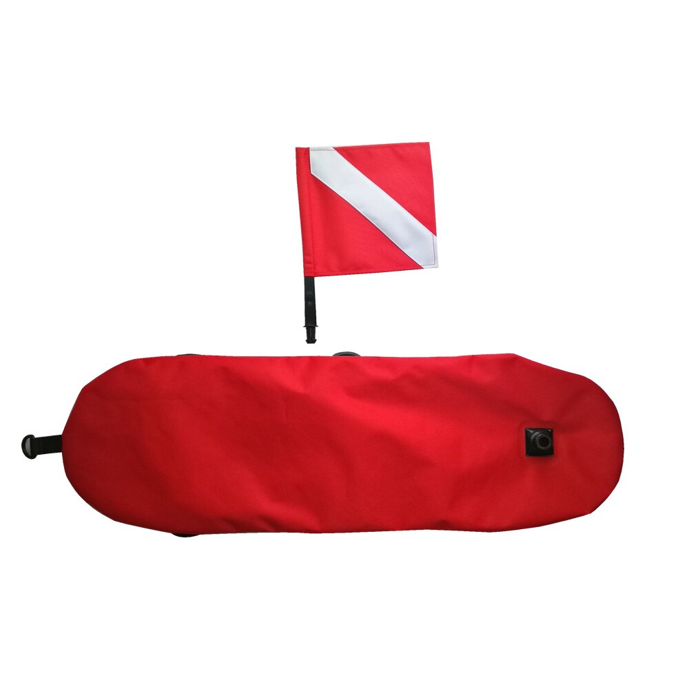 Mergulho inflação torpedo bóia sinal float bola com bandeira de mergulho equipamento engrenagem freediving