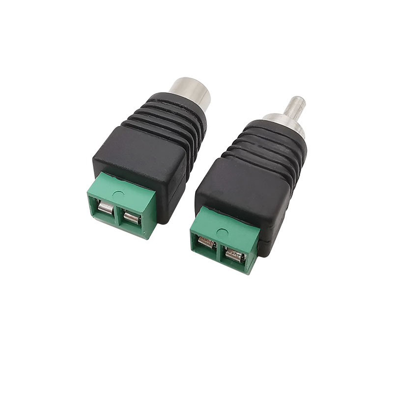 RCA Stecker & RCA Buchse Schraube Terminal Block Adapter RCA AV Audio- Video CCTV Kamera Lautsprecher Draht Kabel Anschlüsse