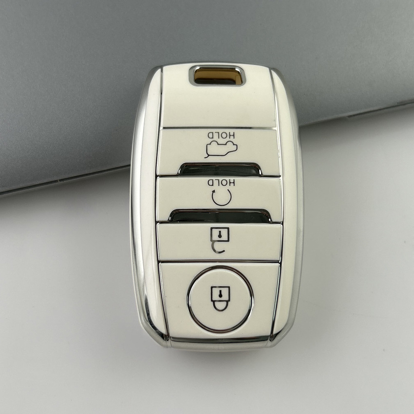 Carcasa de coche Fob para Kia Optima Sorento Niro Soul 3 botones TPU funda para llave de coche soporte para Kia KX3 KX5 K3S RIO Ceed Cerato: YELLOW