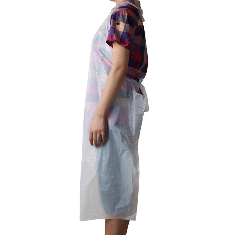 10 X Disposable Plastic Aprons Waterproof Oil Proof Disposable Aprons Antifouling Plastic Aprons Anti-splash Kitchen Supplies