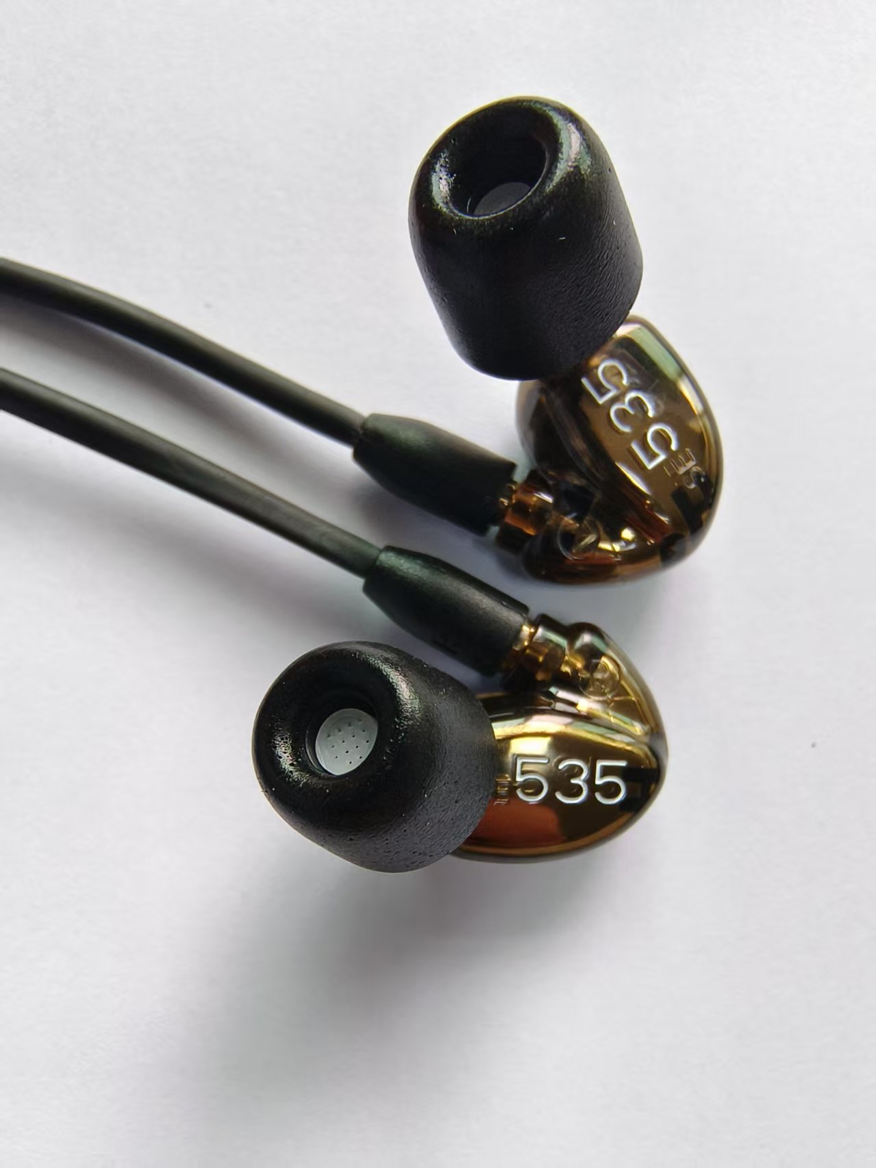 Headsets SE535 Afneembare oortelefoon Hi-fi stereo Headset SE 535 In-ear oortelefoons Aparte kabel met doos VS SE215