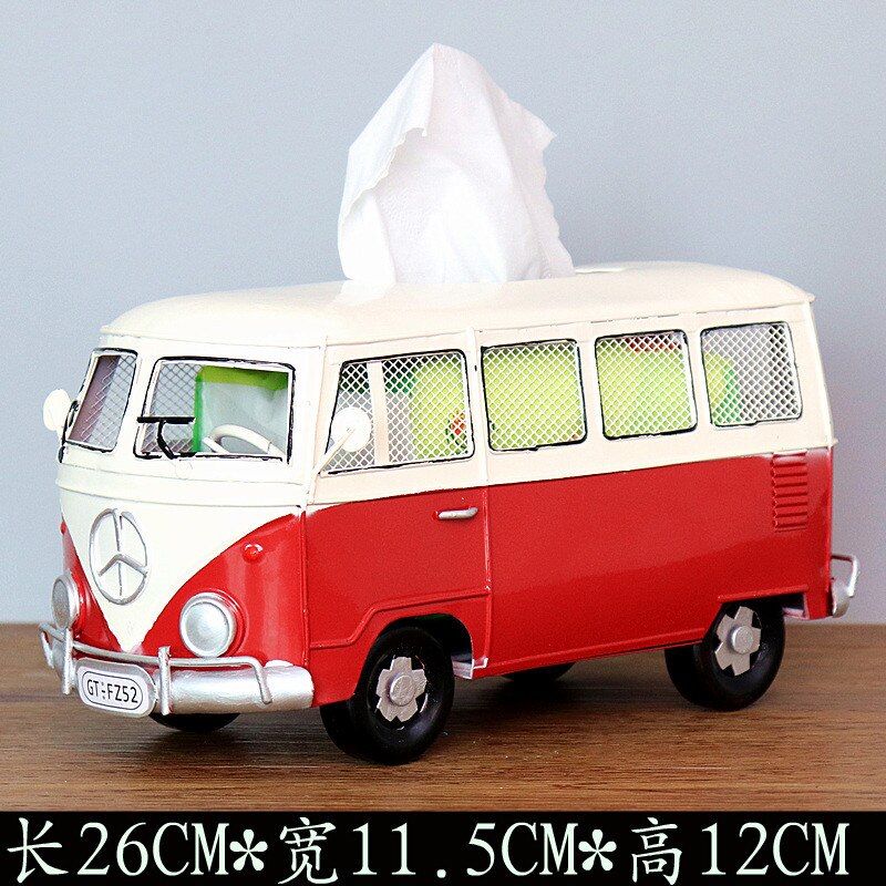 Amerikaanse Retro Creatieve Servet Lade, Tissue Box, Auto, Bestelwagen, Bus, bar Restaurant Hotel Thuis Woonkamer Decoratie Ornamenten: B