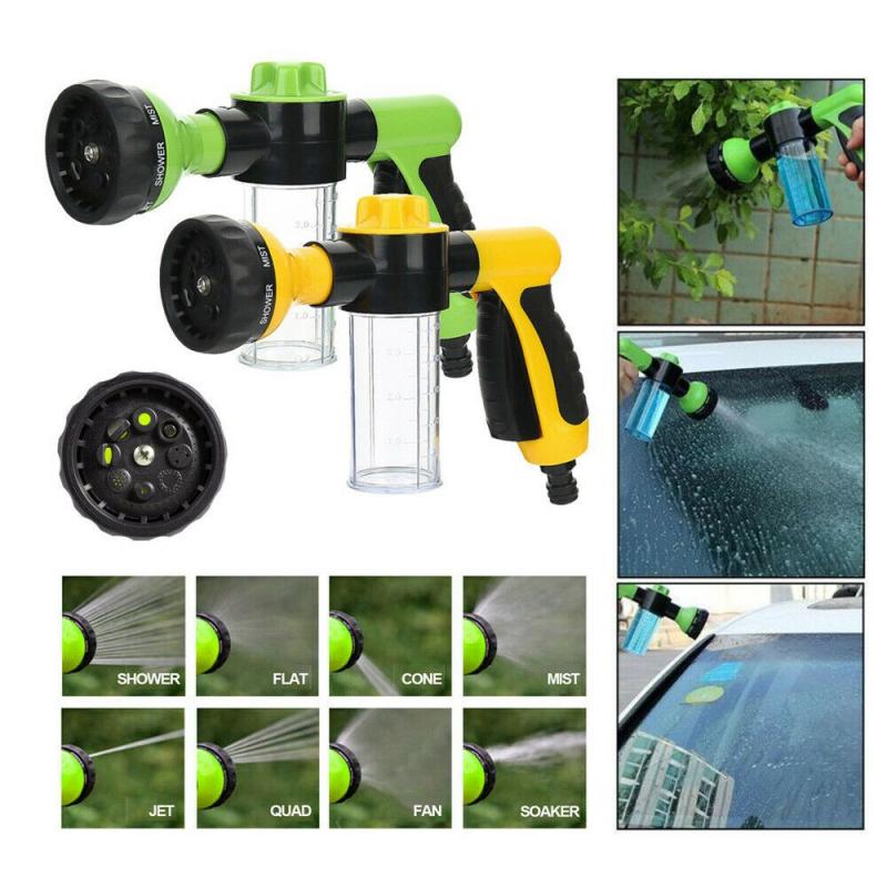 Car Water Spray Gun Washing Machine Car Washing Machine Garden Watering Hose Nozzle Sprinkler Foam Cleaning Water Gun