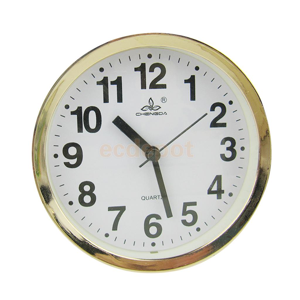 Mini Round Alarm Clock Desktop Table Bedside Clocks Kids Adults Travel Clock Decor Alarm Clocks Dial Number Round: White Round