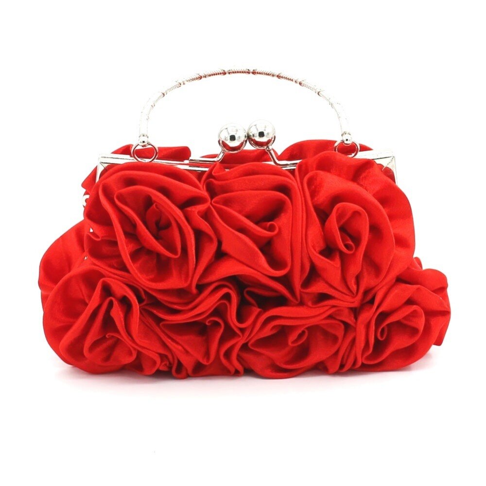 DAIWEI Saco Flor Saco Da Noiva Bolsa Saco Da Forma Da Noite das Mulheres vestido Cheio vestido de Festa de Casamento bolsa Clutch Mulheres flor Presente saco