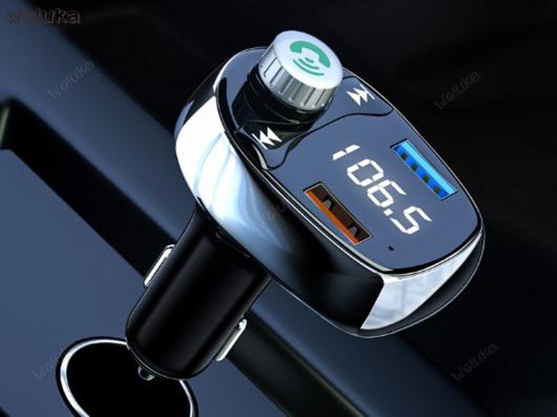 Car MP3 Multifunction Bluetooth Receiver Car Charger Cigarette Lighter Car Music U Disk Player CD50 Q04