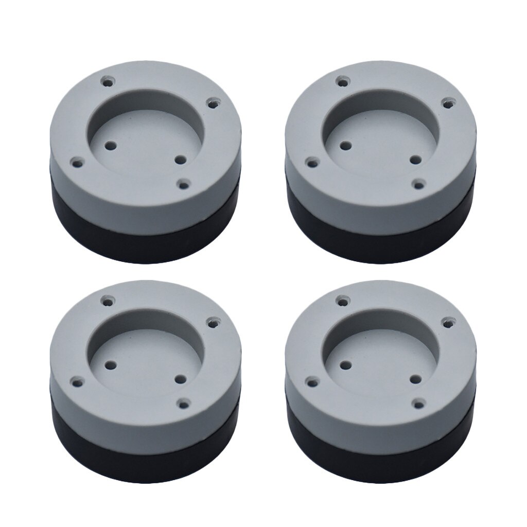 Anti-vibratievoetjes voor wasmachine universeel, 4 stuks, anti-vibratiemat, rubber, voor wasmachine en wasdroger