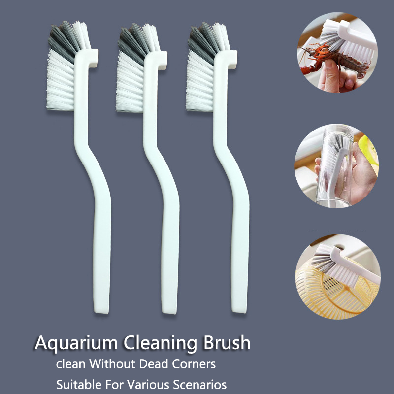 Nylon Borstel Aquarium Algen Reinigingsborstel Nylon Borstel Aquarium Gap Cleaner Aquarium Vlek Reinigingsgereedschap Accessoires 2/3/4/5pcs