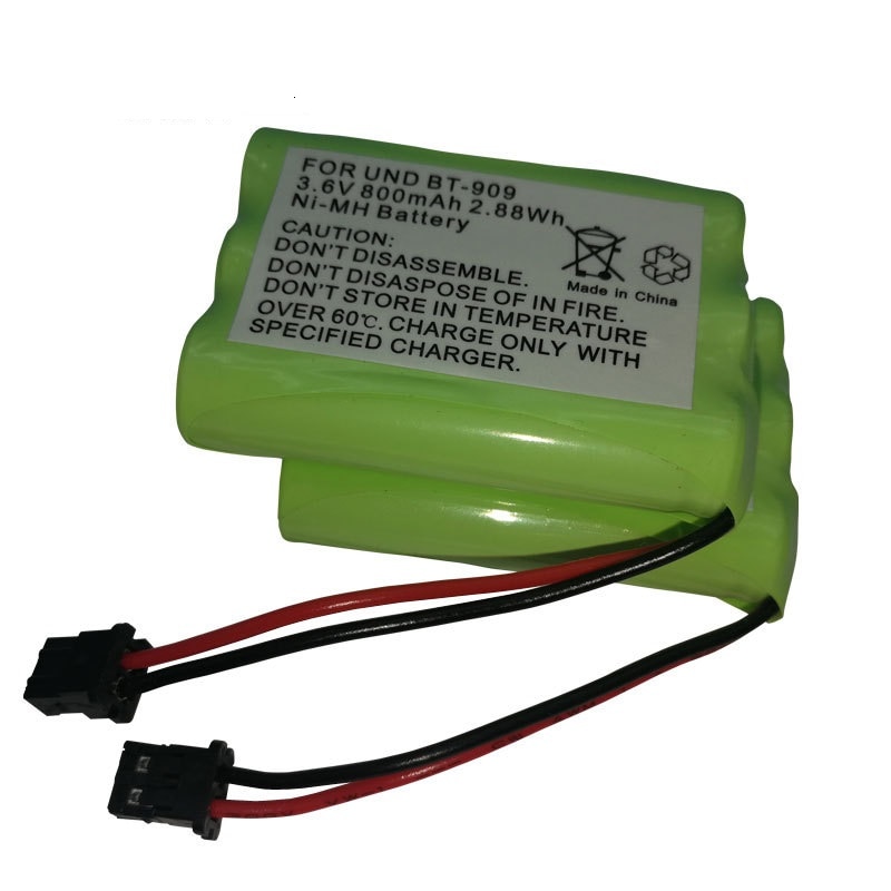 Batería de teléfono inalámbrica recargable, 3,6 v, uniden BT-909, BT909, 3 * AAA, Ni-mh, 800mAh, 3,6 V
