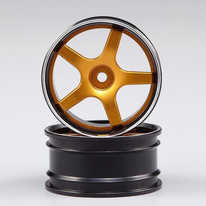 Killerbody Aluminum Alloy Wheel Fit for 1/10 RC Touring Car: 48354GLD