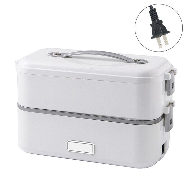 Electric Lunch Box Portable Food Heater 2 in 1 for Car/Truck Work Washable Stainless Steel Portable Food Warmer