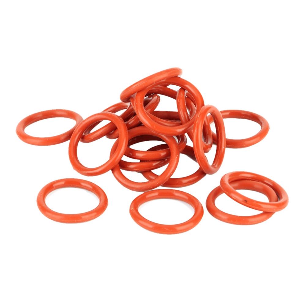 20pcs Orange Tube Damper 12AX7 12AU7 12AT7 12BH7 EL84 9 Pin Tubes Durable Silicone Vibration Damping Rin Silicone O-Rings