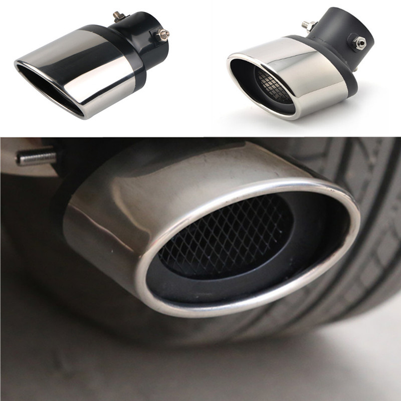 Silenciador de tubo de escape Universal para coche, accesorios de extremo de boquilla de salida para Renault Clio Megane 2 3 Duster Renault