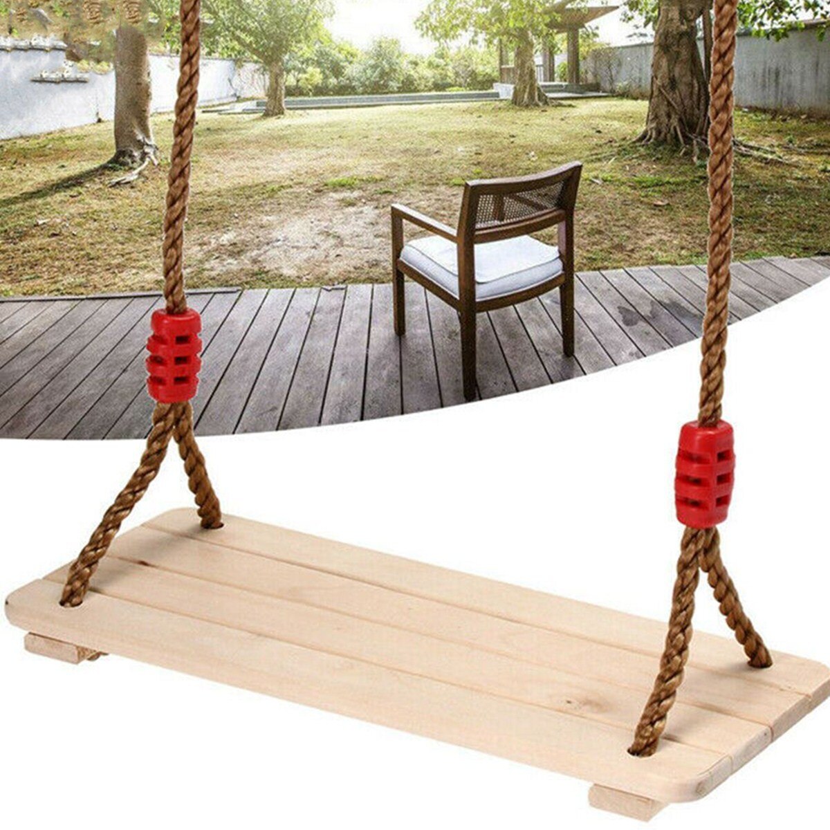 Volwassenen Kinderen Swing Stoel Houten Speelgoed Swing Schommelstoel Indoor Outdoor Hout Kids Game Tool Tuinmeubelen