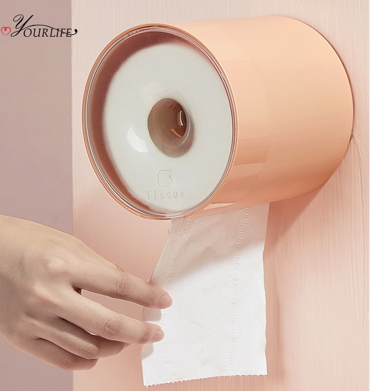 Oyourlife -seinälle kiinnitettävä wc -paperiteline 360 ° vedenpitävä wc -paperiteline koti wc -paperipyyhepidike
