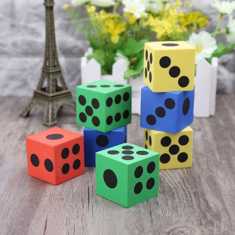 Dado de espuma EVA para niños, 12 Uds., 3,7 cm, juguetes educativos para edades tempranas,