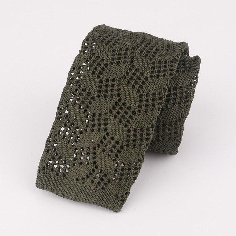 Mantieqingway de Cuello de punto lazos para hombre tejido de poliéster jacquard corbata de negocios casuales hombre de corbata