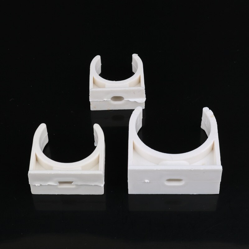 10 st 20mm 25mm 32mm 40mm 50mm pvc rör stödrör klämmor vattenrör tillförsel vattenrör anslutning trädgård bevattningsbeslag