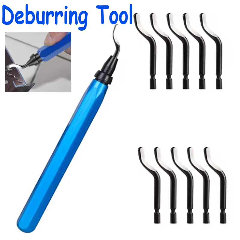 Deburring Tool Repair Deburring Tool Hand Tools Metal Blade Accessories Red Blue Waterproof