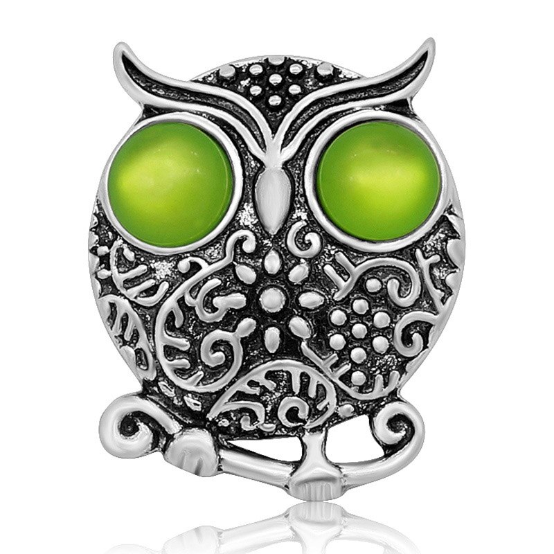 KZ3112 Beauty Lovely Big eye Owl 20MM snap buttons fit snap jewelry
