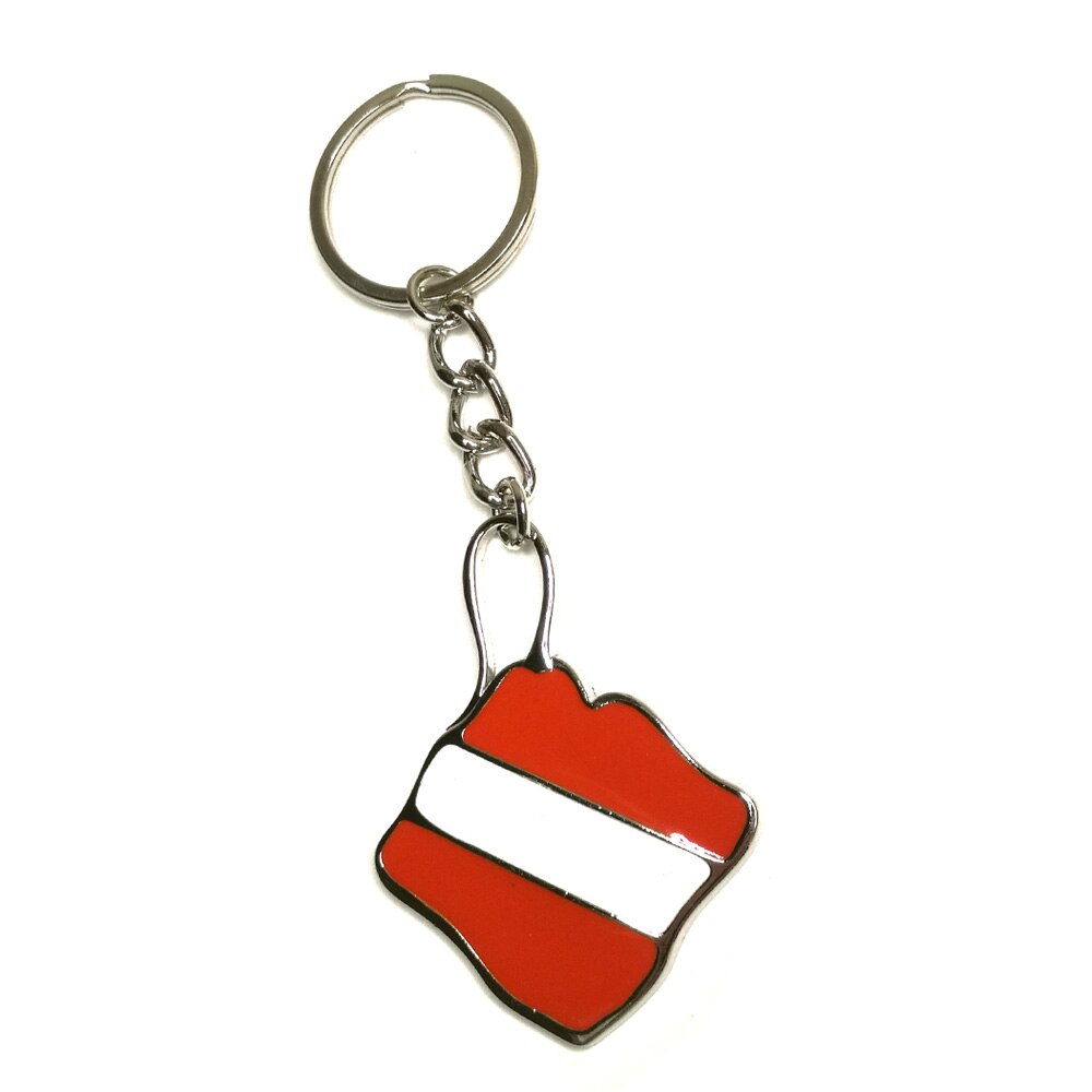 Zinc Alloy Scuba Diving Key Chain KeyChain Sea Creatures keyring Diver Turtle Flag Charm Surfer: flag