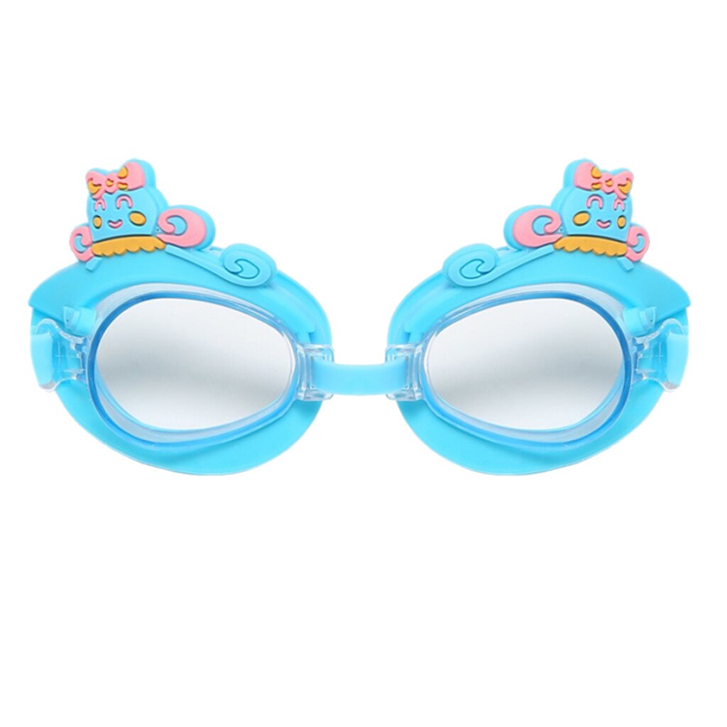 Børn svømmebriller anti-tåge vandtætte svømmebriller & silikone ramme børn svømmebriller til børn: Blå blæksprutte