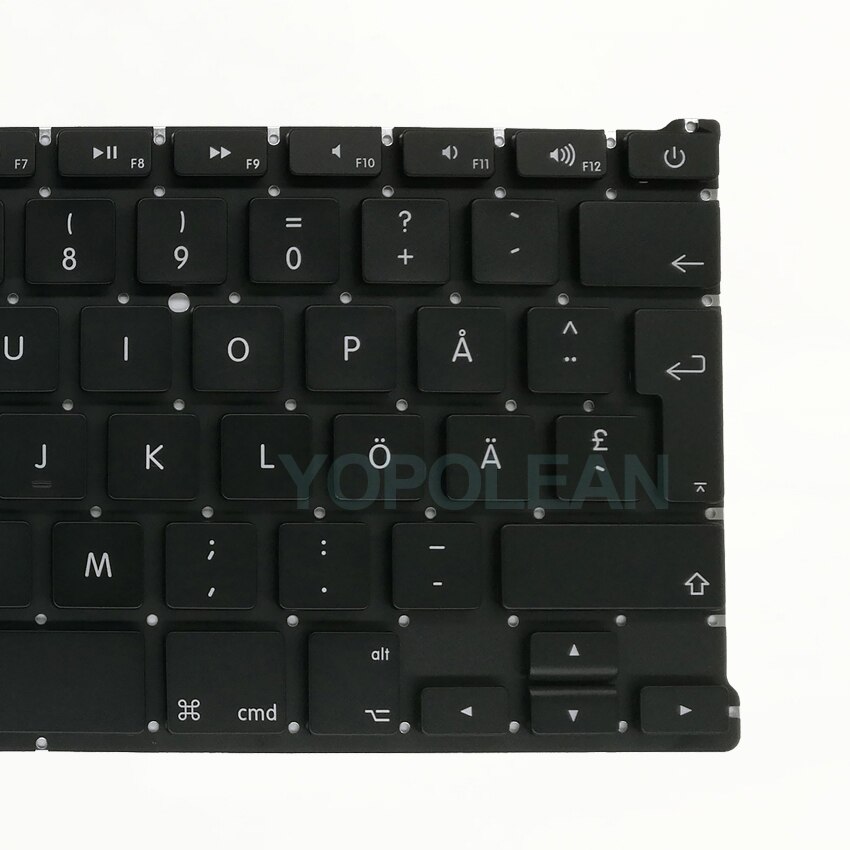 Sweden Swedish Laptop Keyboard For Macbook Air 13" A1369 A1466 Years
