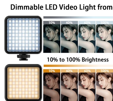Ulanzi VL81 VIJIM 3200k-5600K 850LM 6.5W vidéo Mini LED Smartphone reflex rechargeable Vlog pour Sony A6400 A6300 lumière de remplissage