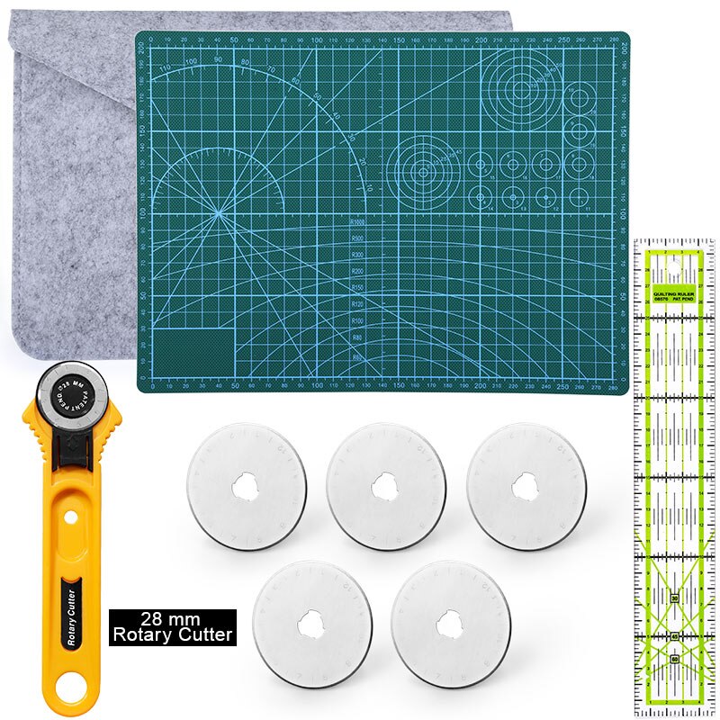 Pvc Fabric Cutter LMDZ Double-Sided PVC Cutting Mat Fabrics Rotary C... – Grandado