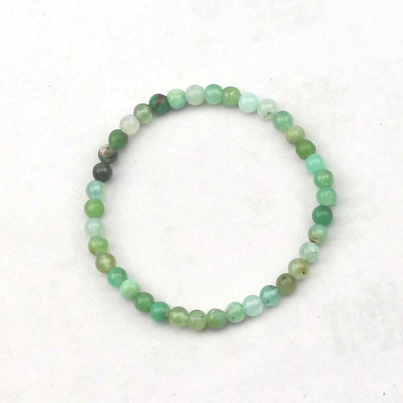 5 Mm Natuurlijke Chrysopraas Stenen Kralen Armband Natuurlijke Edelsteen Armband Diy Armband Voor Vrouw !